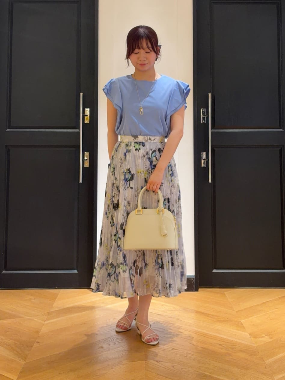 ANAYI | bouquet プリント プリーツスカート | Rakuten Fashion(楽天