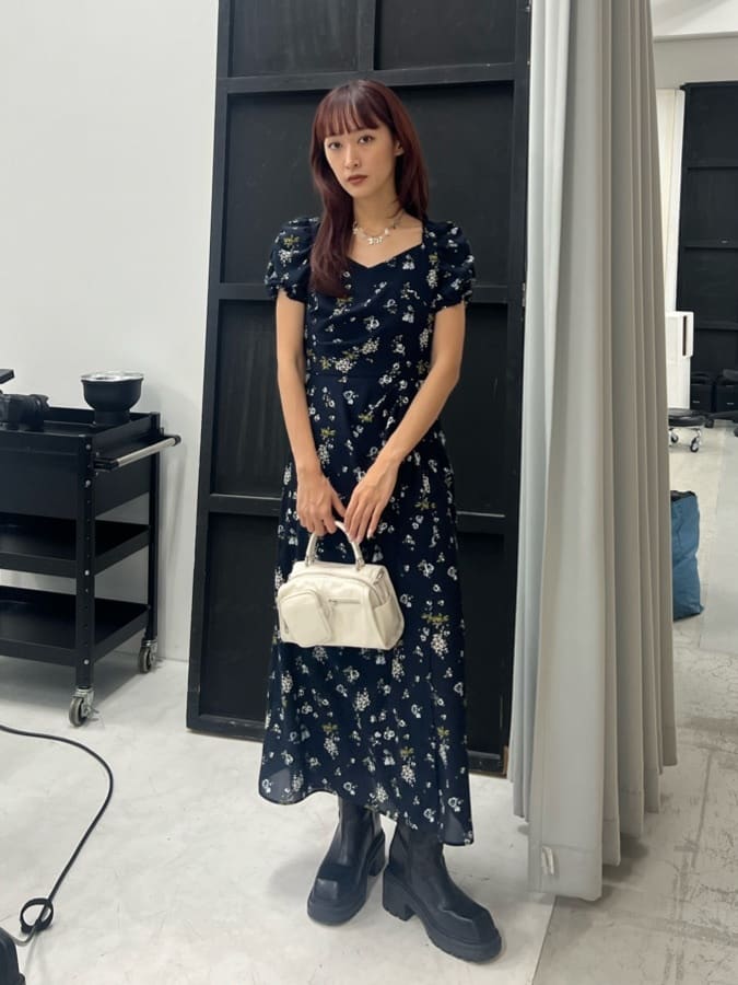 SLY | VINTAGE FLOWER ロングワンピース | Rakuten Fashion(楽天
