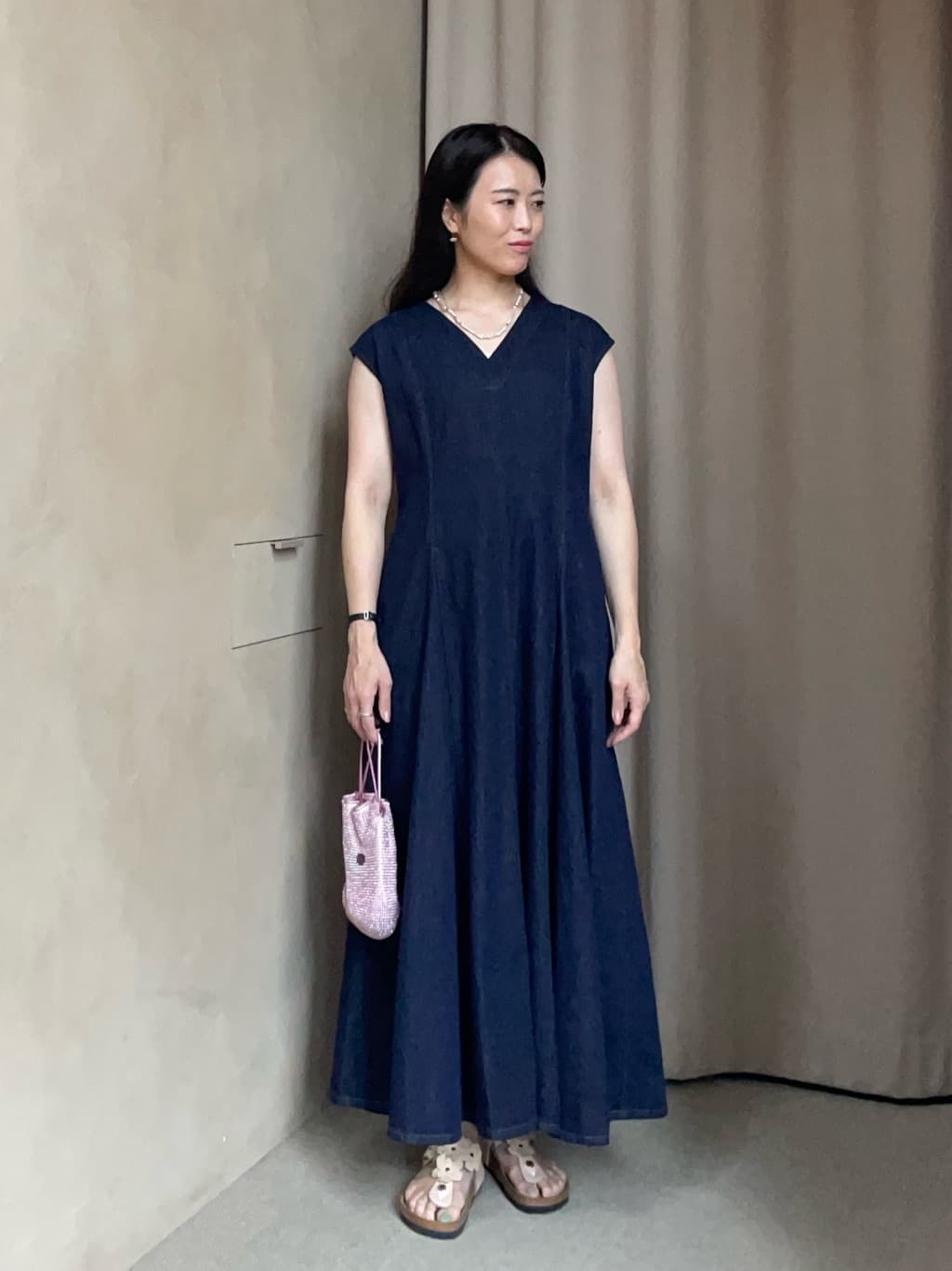 UNITED ARROWS | ステッチ Vネック デニムワンピース | Rakuten