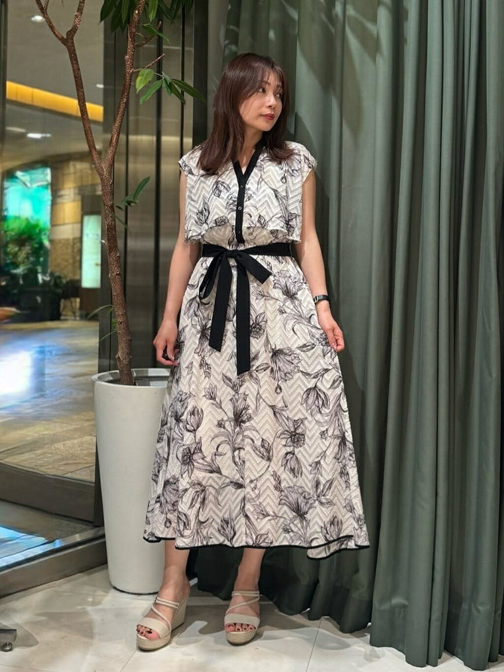 PINKY&DIANNE | フラワープリントワンピース | Rakuten Fashion(楽天