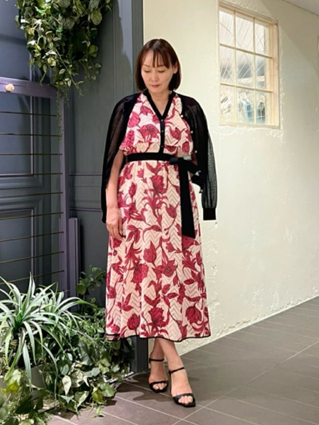 PINKY&DIANNE | フラワープリントワンピース | Rakuten Fashion(楽天