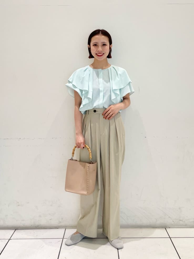 UNITED ARROWS green label relaxing | Breeze Cool ラッフル ブラウス