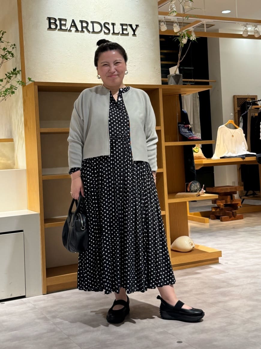 BEARDSLEY | 《近日完売サイズ追加予約決定》ドットギャザーワンピース