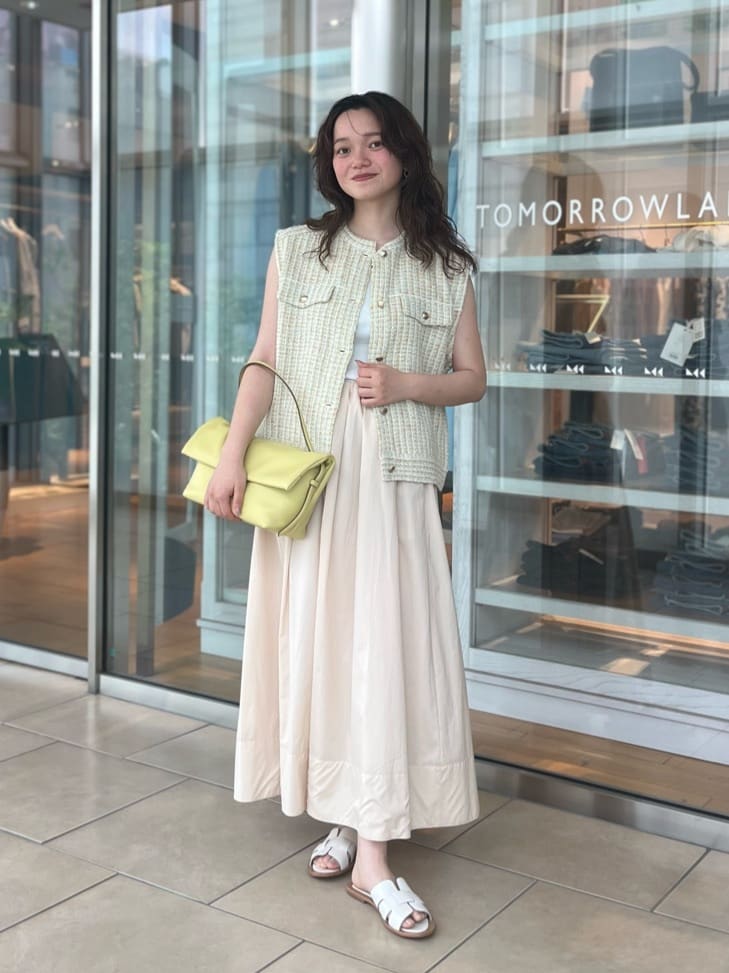 TOMORROWLAND | ミックスツイード ショートベスト | Rakuten Fashion