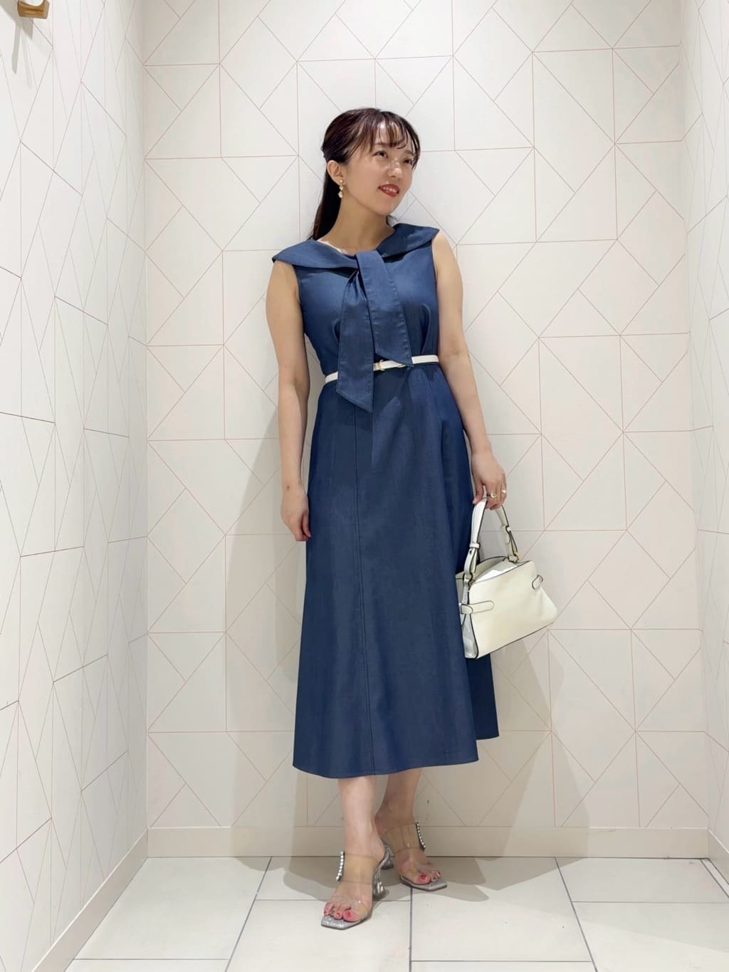 ANAYI | リヨセルポリツイルボウタイ ワンピース | Rakuten Fashion