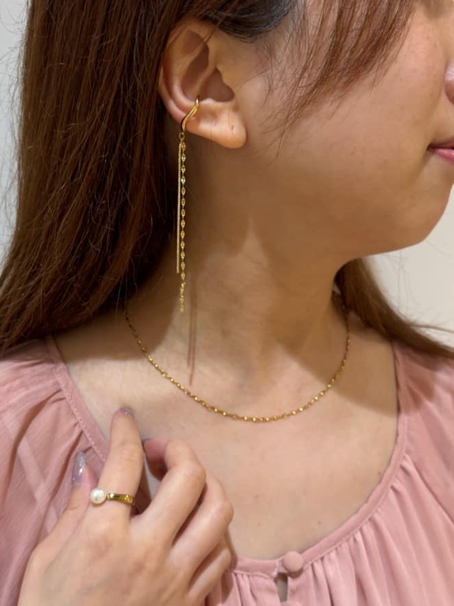 ear PAPILLONNERの《金属アレルギー対応/ステンレス》ヨリヨリバーネックレスを使ったコーディネートを紹介します。｜Rakuten Fashion(楽天ファッション／旧楽天ブランドアベニュー)7335658
