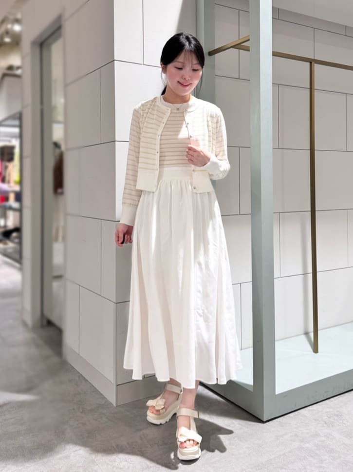 SWINGLE | ノースリボーダードッキングワンピース | Rakuten Fashion