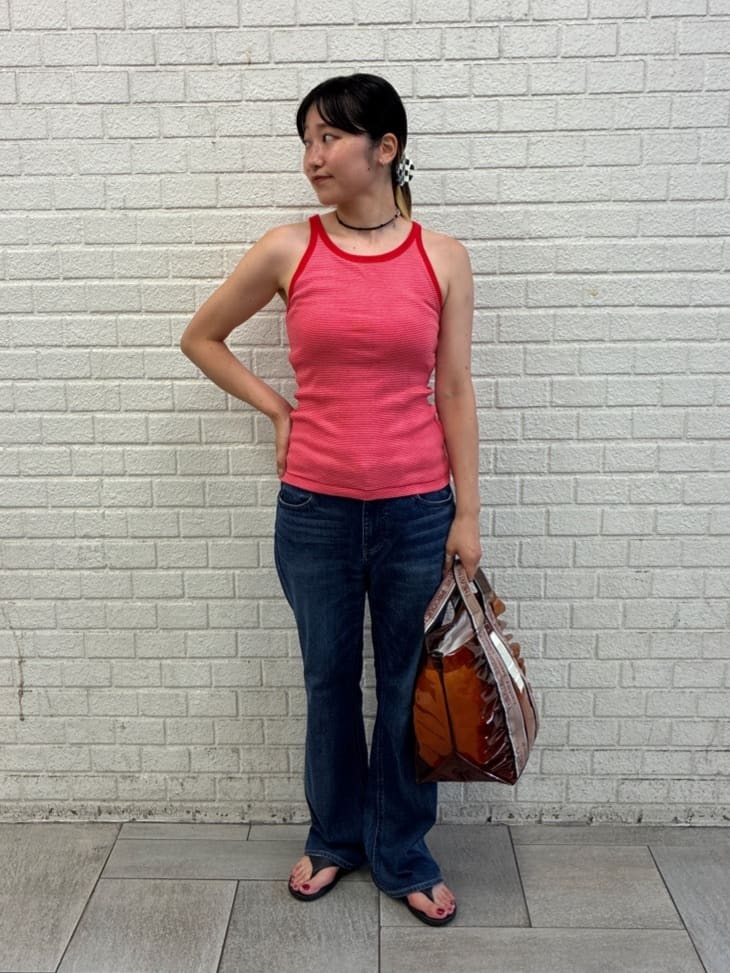 FREAK’S STOREのPanel Rib America Sleeve Tankを使ったコーディネートを紹介します。｜Rakuten Fashion(楽天ファッション／旧楽天ブランドアベニュー)7337160