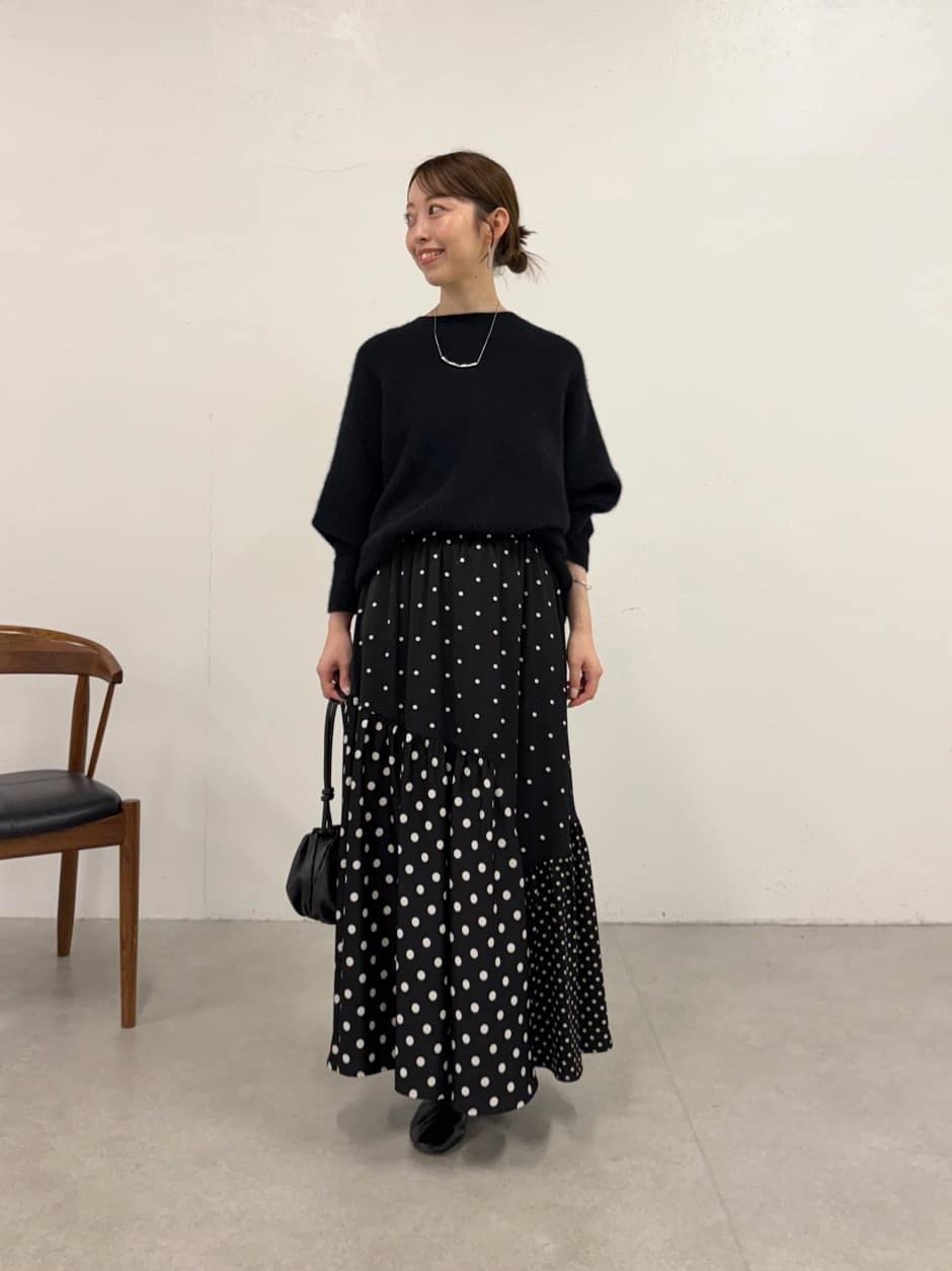 BEARDSLEY | 《完売サイズ近日追加予約》ドットパッチワークスカート
