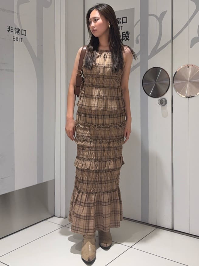 moussy | PLAID GATHER キャミ | Rakuten Fashion(楽天ファッション