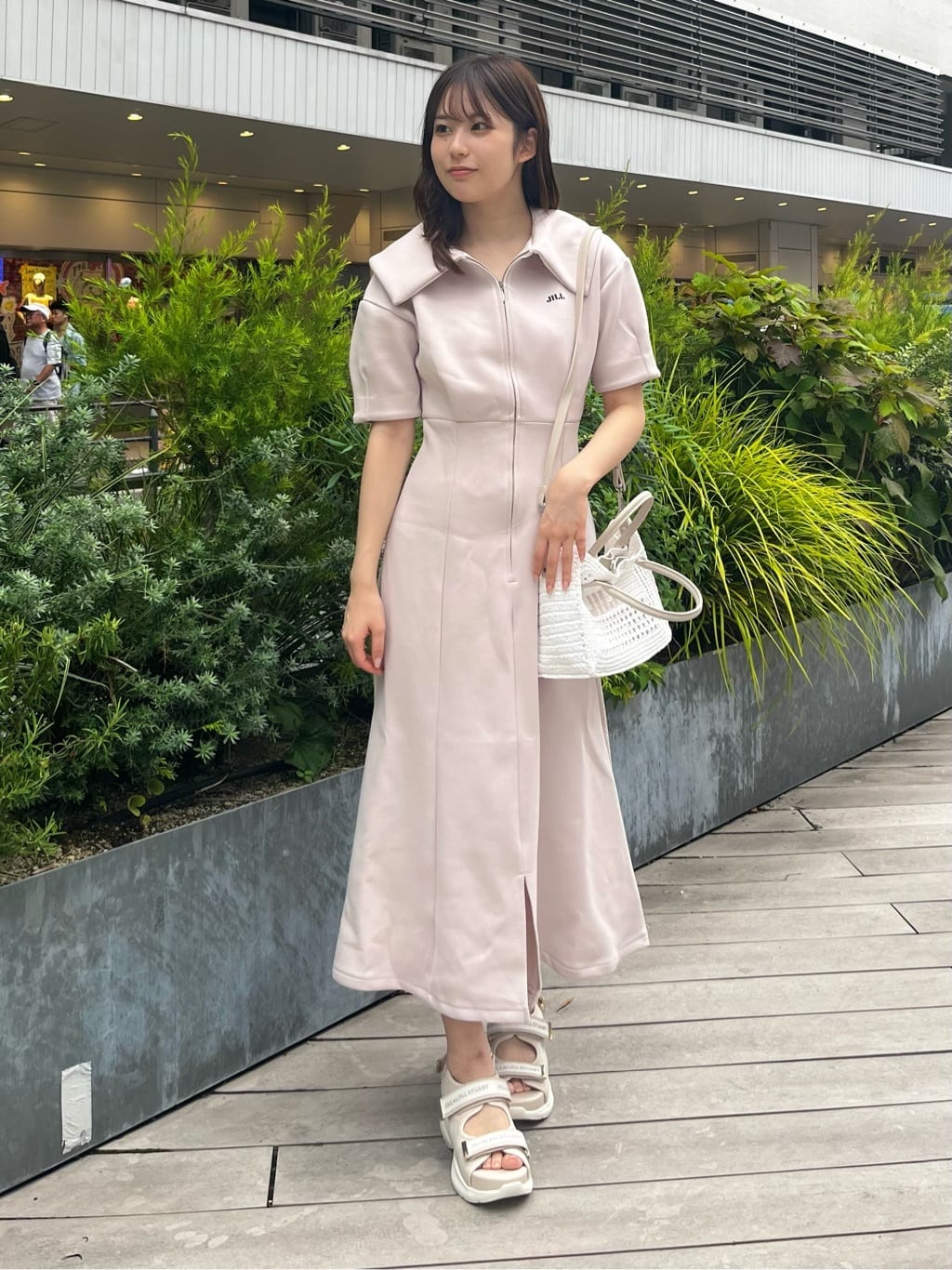 JILL by JILL STUART | ビッグカラーダイバーロングワンピース