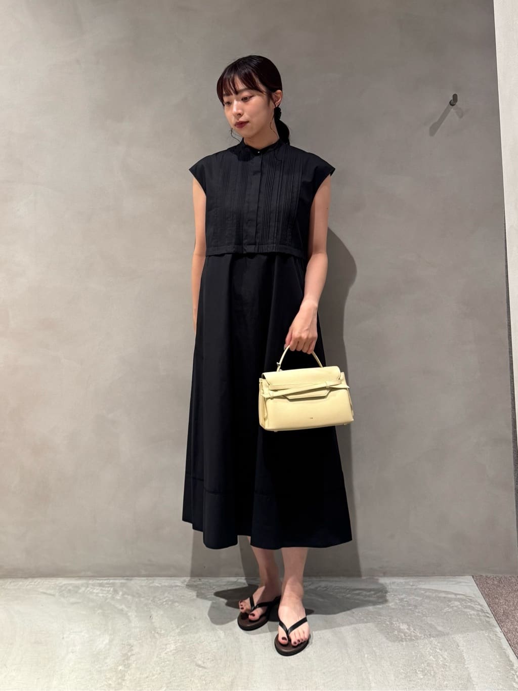 UNITED ARROWS | シルキー ピンタック ワンピース -ウォッシャブル