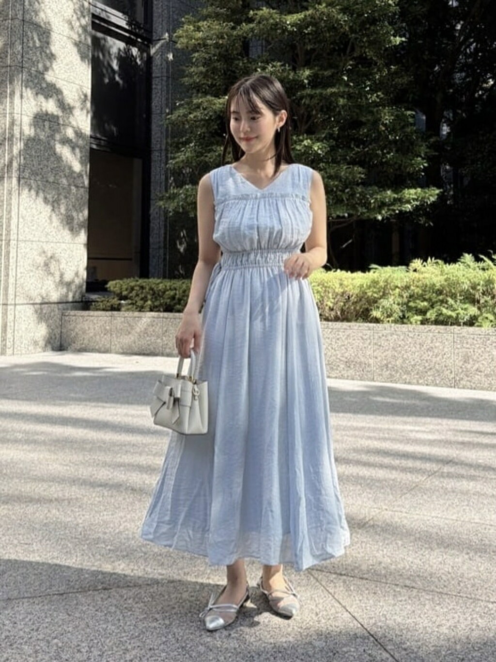 PROPORTION BODY DRESSING | ウエストリボンギャザーワンピース
