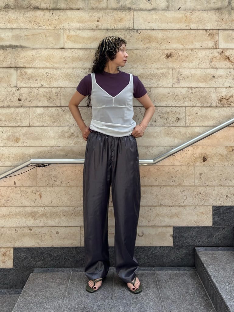 専用です！6(ROKU)ユナイテッドアローズ　 サテンイージーパンツ BEAUTY&YOUTH UNITED ARROWS | <6(ROKU)>ポリエステル サテン パンツ