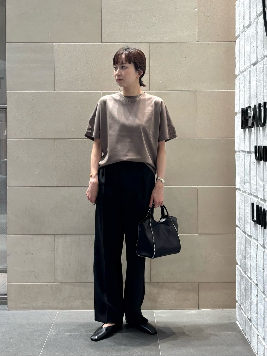 BEAUTY&YOUTH UNITED ARROWS | Vカットステッチ フラットシューズ