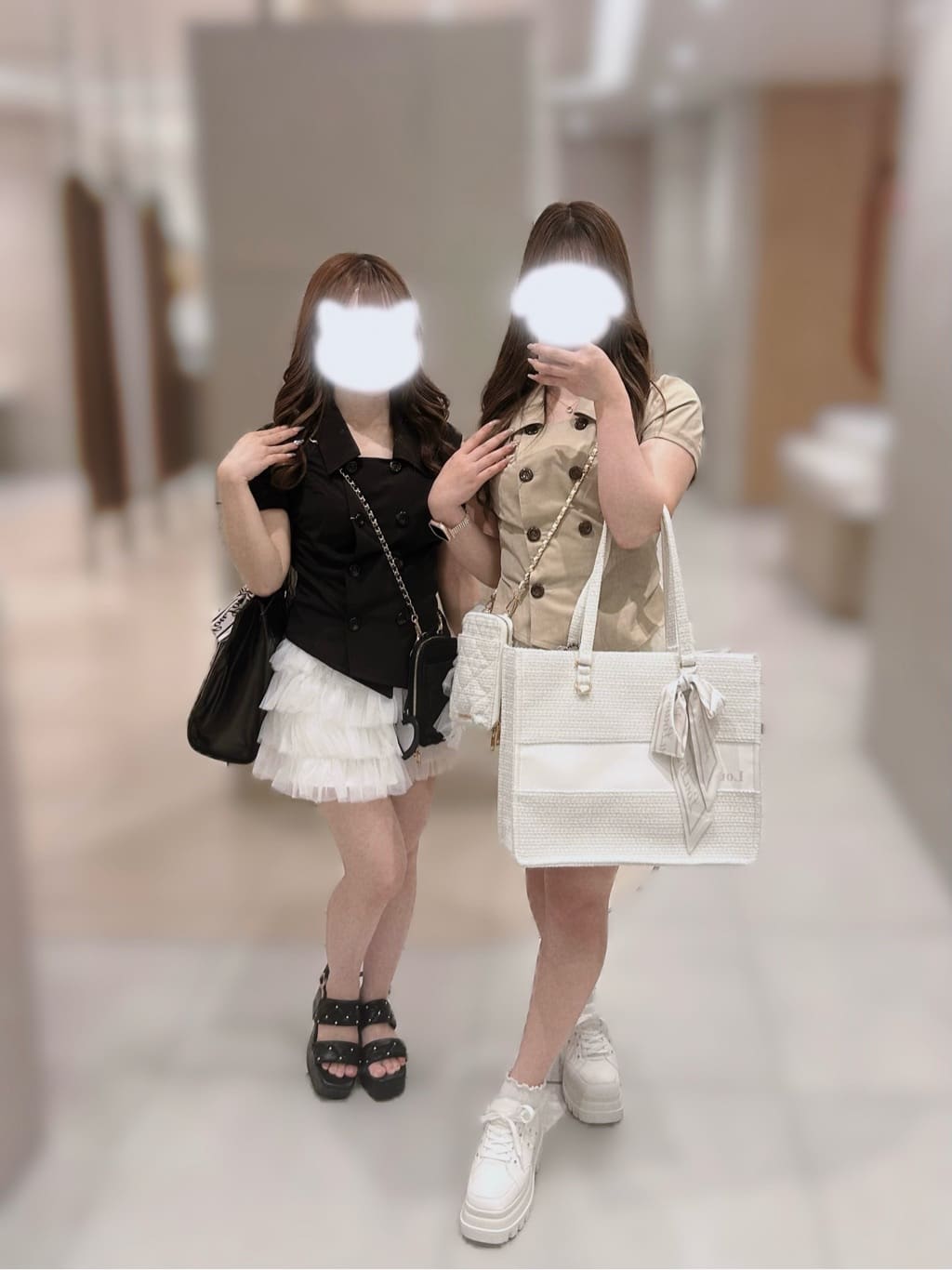 one after another NICE CLAUP | 【LouLoumei】スカーフ付ツイード横長