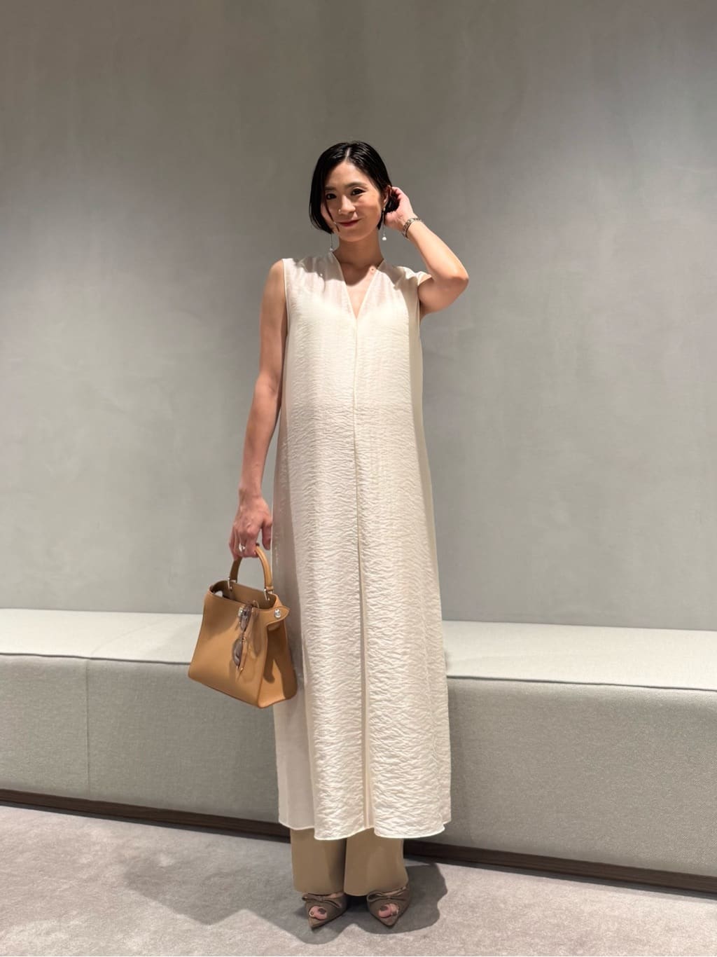UNITED ARROWS | <conte>シアー Vネック ロングワンピース | Rakuten