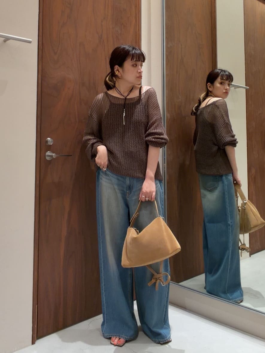 GALLARDAGALANTEのレイヤードメッシュニットを使ったコーディネートを紹介します。｜Rakuten Fashion(楽天ファッション／旧楽天ブランドアベニュー)7342210