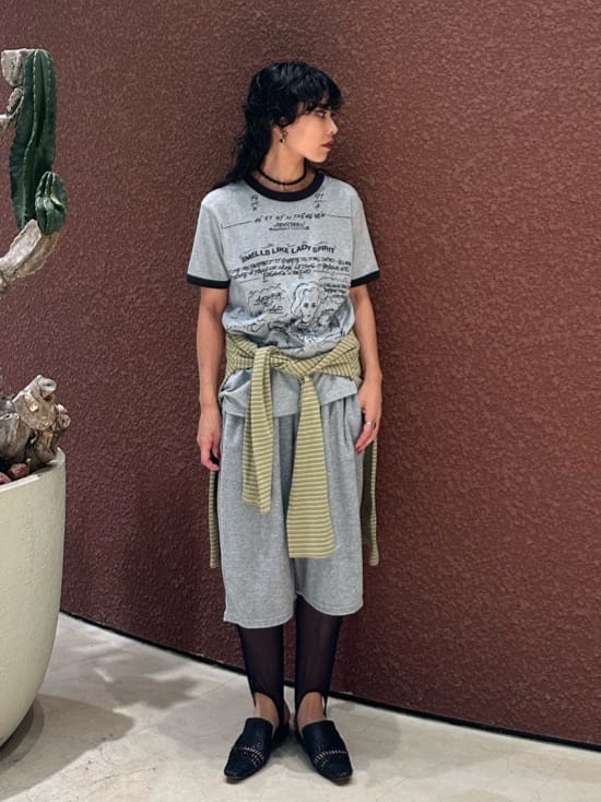 ＜6(ROKU)＞タギング Tシャツ 6(ROKU)＞タギング Tシャツ