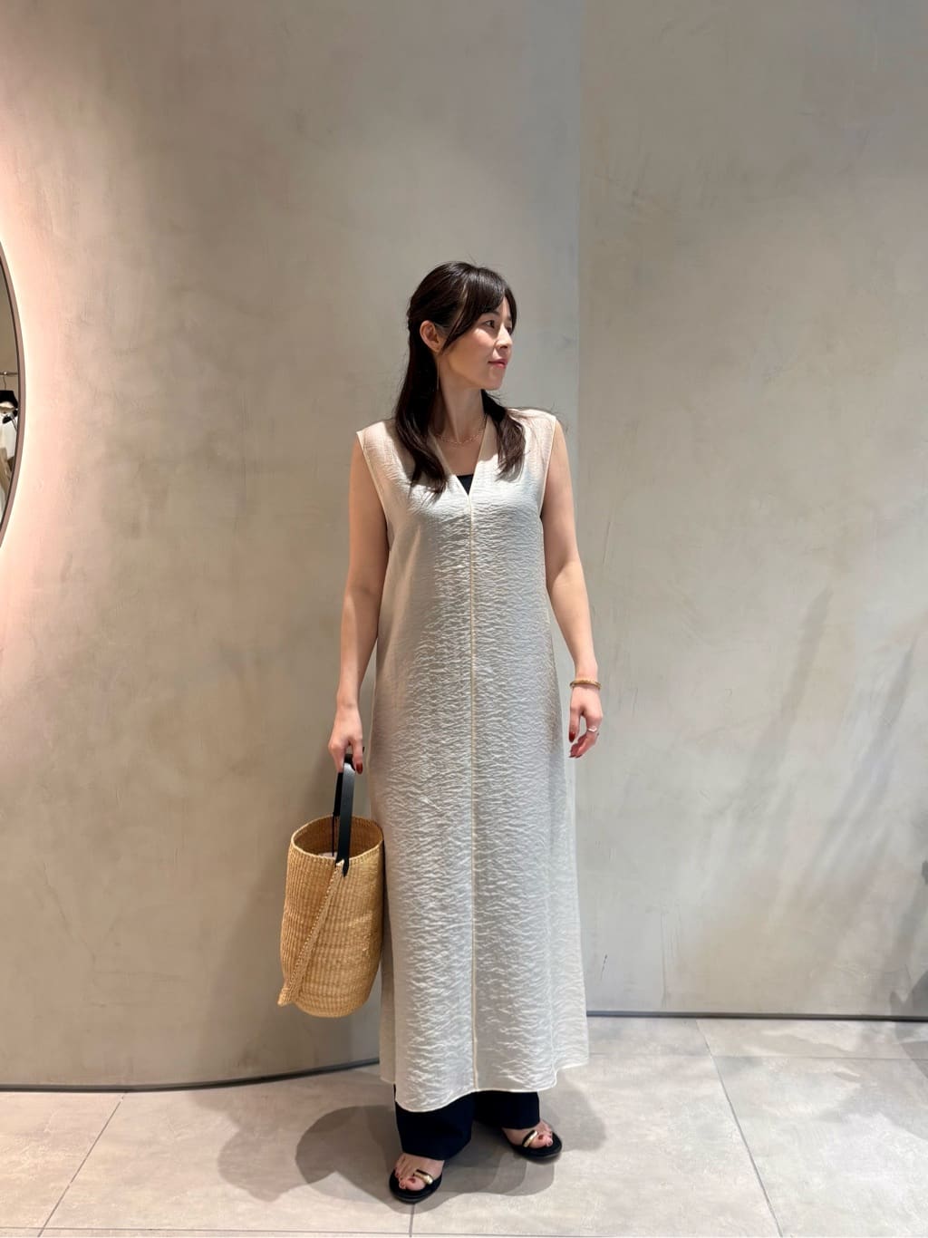 UNITED ARROWS | <conte>シアー Vネック ロングワンピース | Rakuten