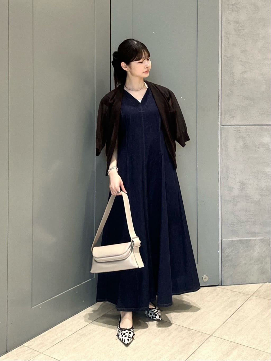 UNITED ARROWS | ステッチ Vネック デニムワンピース | Rakuten