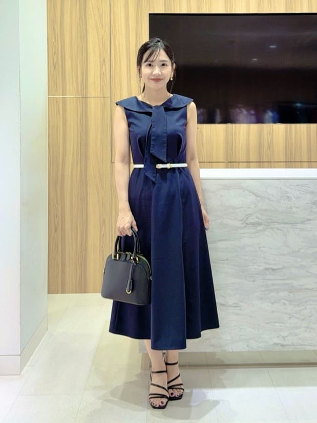 ANAYI | リヨセルポリツイルボウタイ ワンピース | Rakuten Fashion