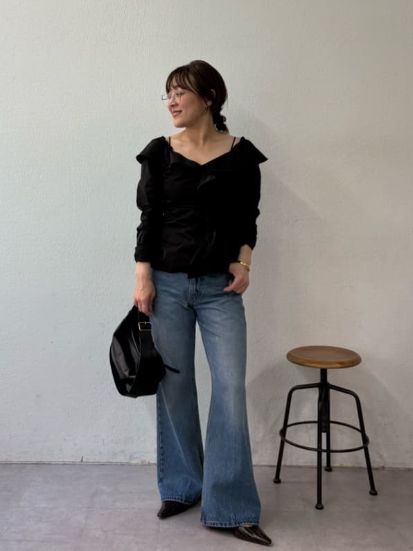 GALLARDAGALANTEの【MAMIコラボ】センタープレスセミフレアデニムを使ったコーディネートを紹介します。｜Rakuten Fashion(楽天ファッション／旧楽天ブランドアベニュー)7347160