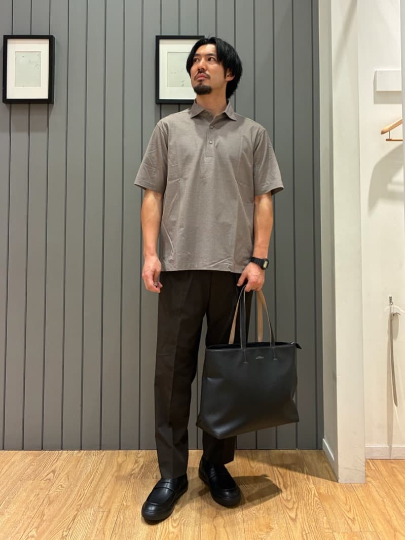 UNITED ARROWS green label relaxing | シボ レザーライク ジップ