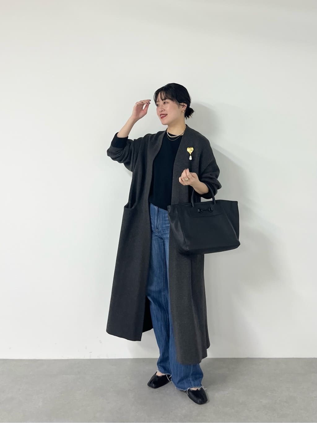 ear PAPILLONNERの《追加生産/金属アレルギー対応》ステンレスフープピアスを使ったコーディネートを紹介します。｜Rakuten Fashion(楽天ファッション／旧楽天ブランドアベニュー)7347582