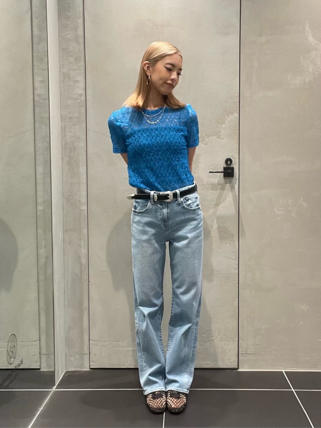 BEAUTY&YOUTH UNITED ARROWS | フラワーレース ショートスリーブ プル