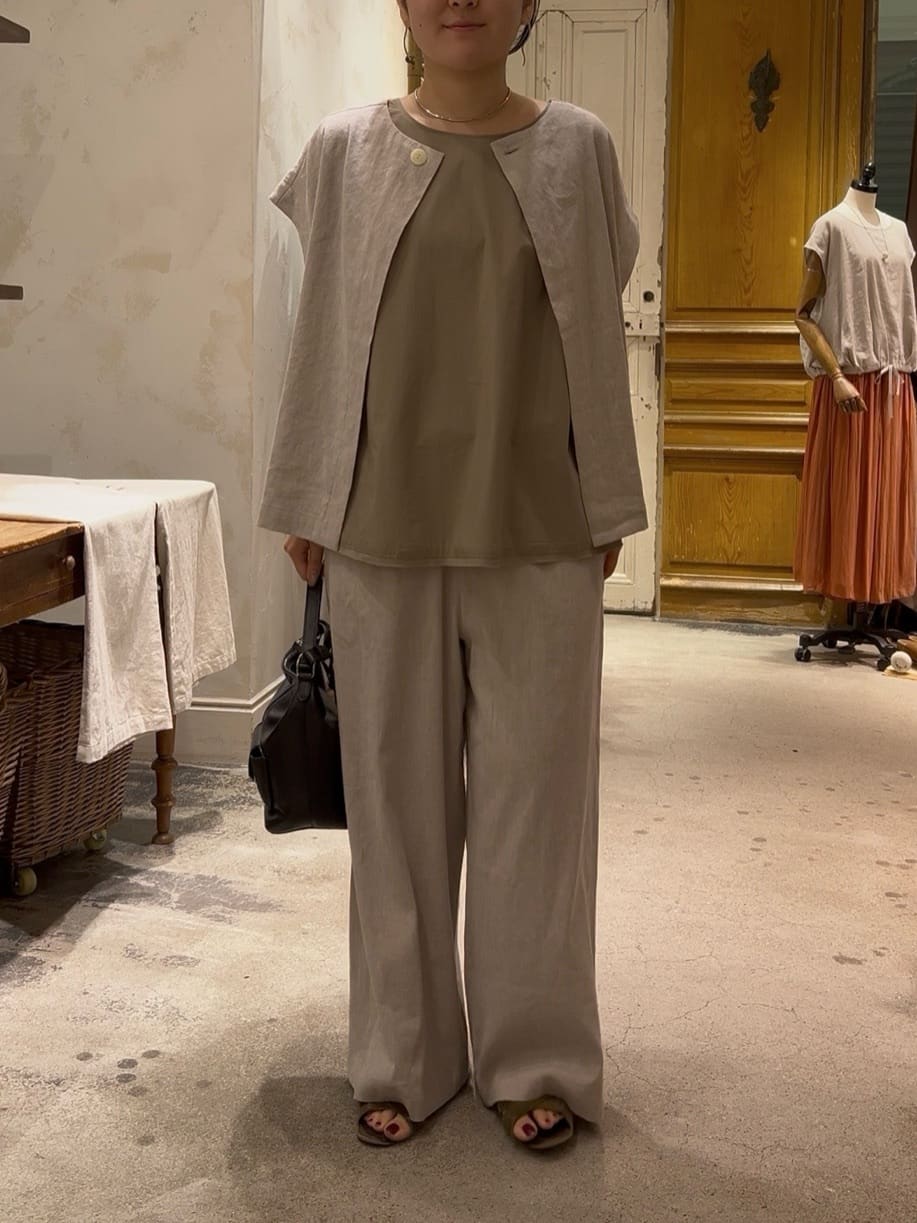 BEARDSLEY | リネンウエストリブパンツ【セットアップ】 | Rakuten