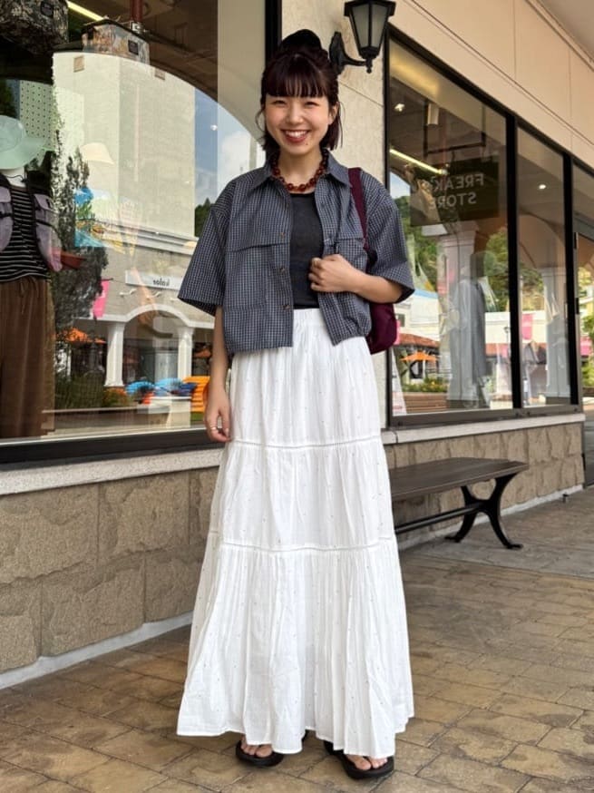 FREAK’S STOREのPanel Rib America Sleeve Tankを使ったコーディネートを紹介します。｜Rakuten Fashion(楽天ファッション／旧楽天ブランドアベニュー)7349648