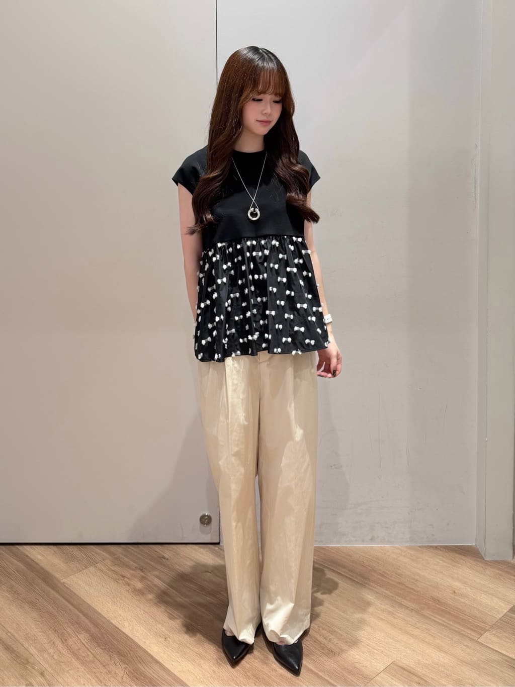 UNITED ARROWS LTD. OUTLET | リボン カットジャガード コンビ