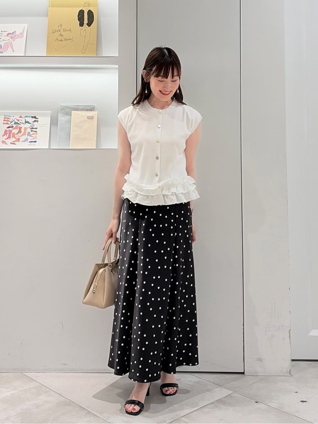NATURAL BEAUTY BASIC | フリルドッキングニットジレ* | Rakuten