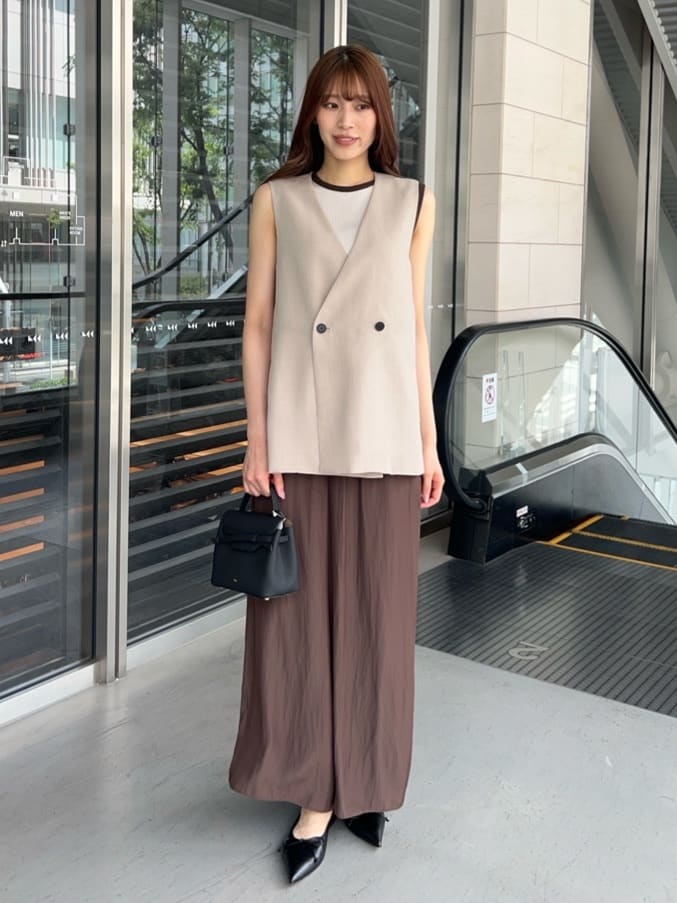 UNITED ARROWS | シアー バックフレア ベスト -ウォッシャブル