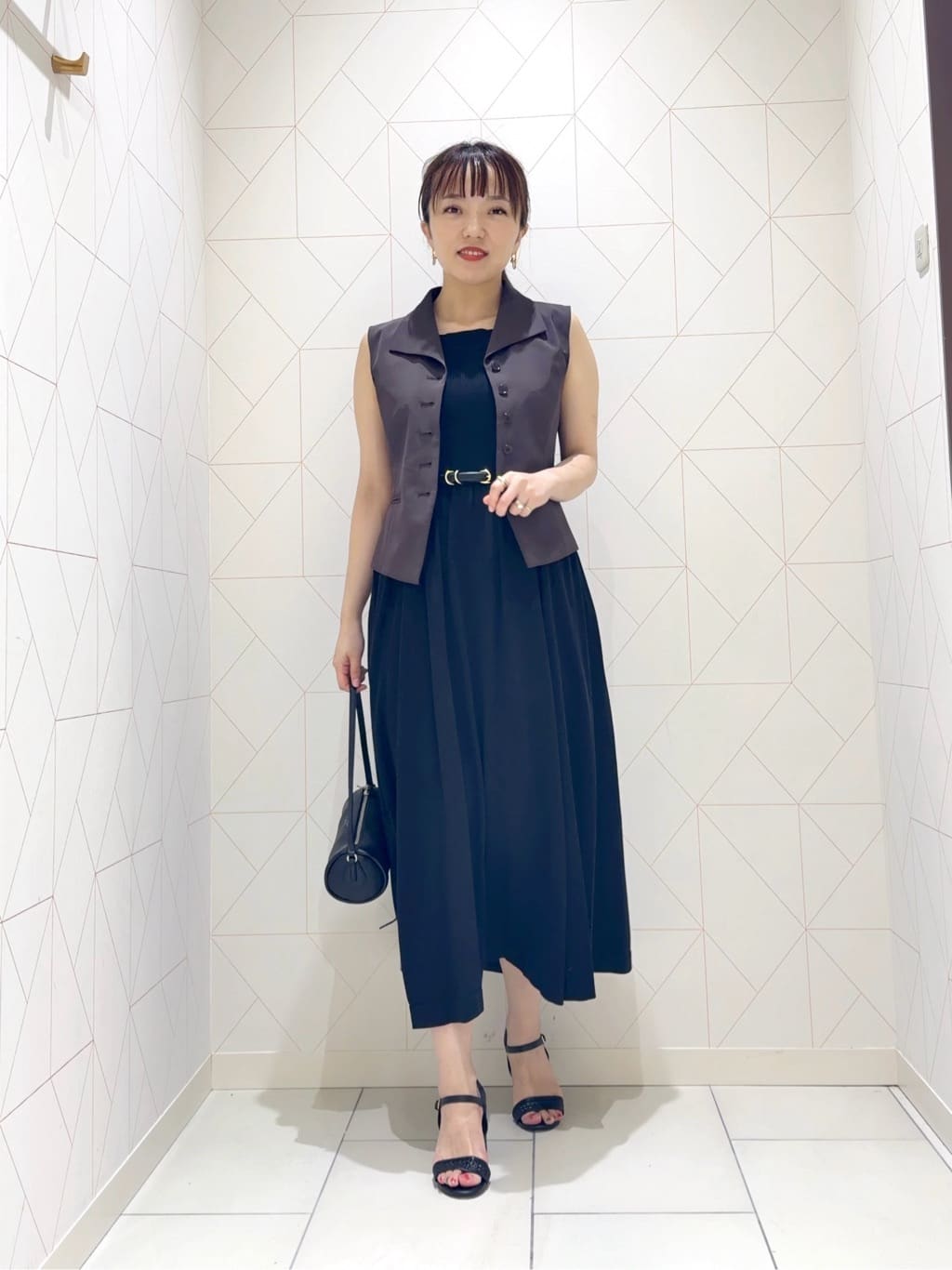 【美品】ANAYI ティアードミラノリブジレ 38 ANAYI | トリアセツイル衿付きジレ<セットアップ対応商品> | Rakuten