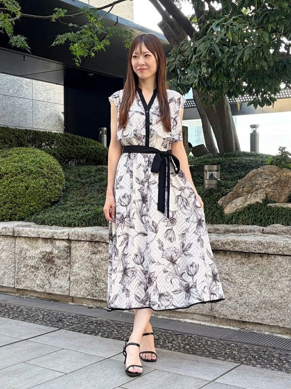 PINKY&DIANNE | フラワープリントワンピース | Rakuten Fashion(楽天