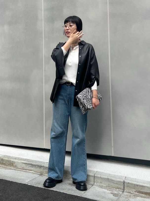 GALLARDAGALANTEのレザーシャツを使ったコーディネートを紹介します。｜Rakuten Fashion(楽天ファッション／旧楽天ブランドアベニュー)7354261