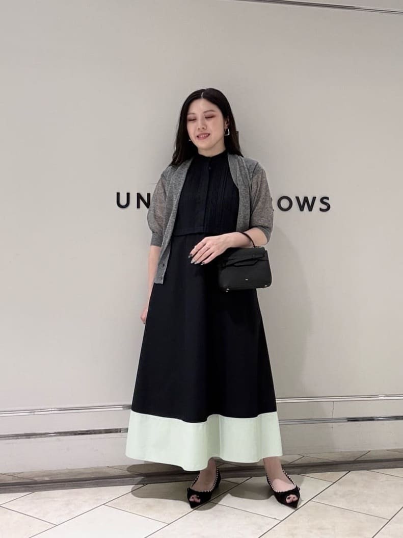 UNITED ARROWS | シルキー ピンタック ワンピース -ウォッシャブル