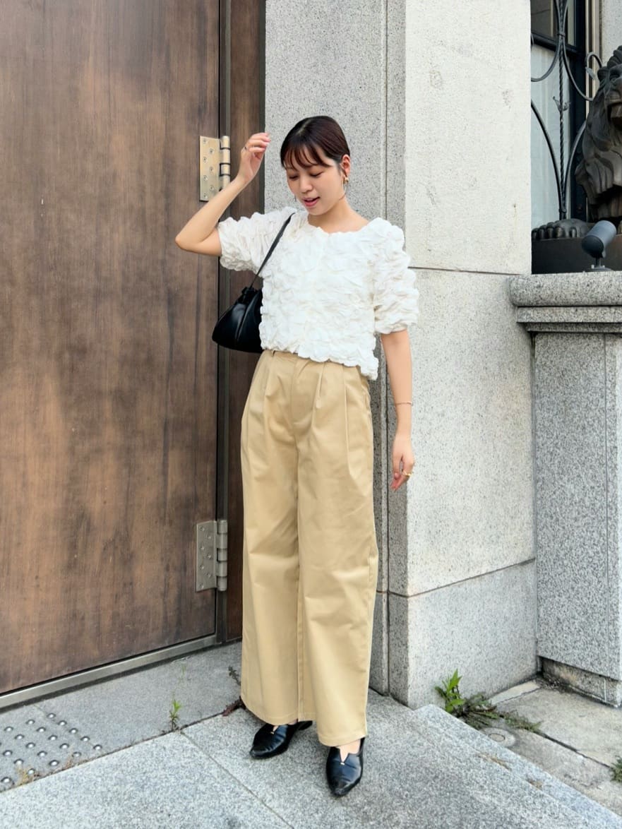 CAPRICIEUX LE'MAGE | ウェーブシャーリングブラウス | Rakuten