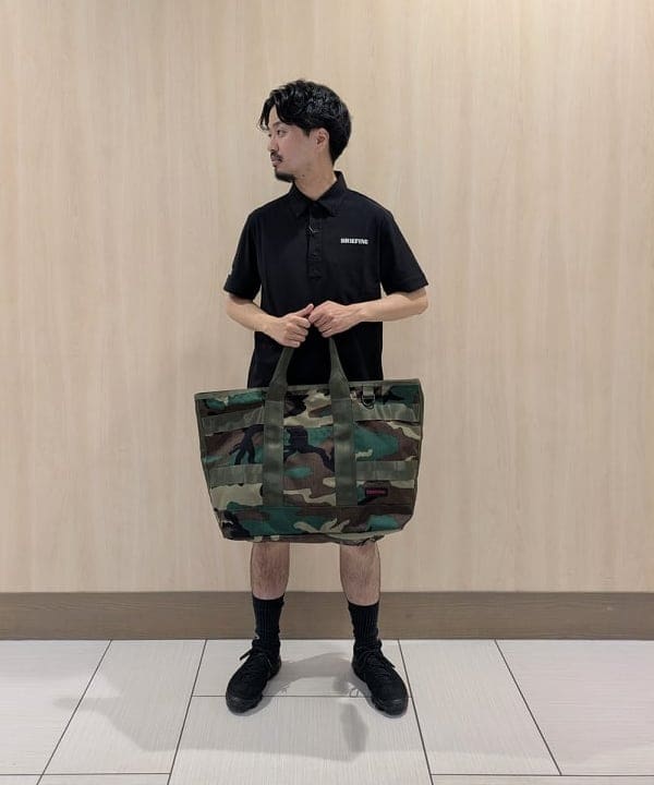 BEAMS GOLF | 【別注】BRIEFING / WOODLAND CAMOUFLAGE トートバッグ