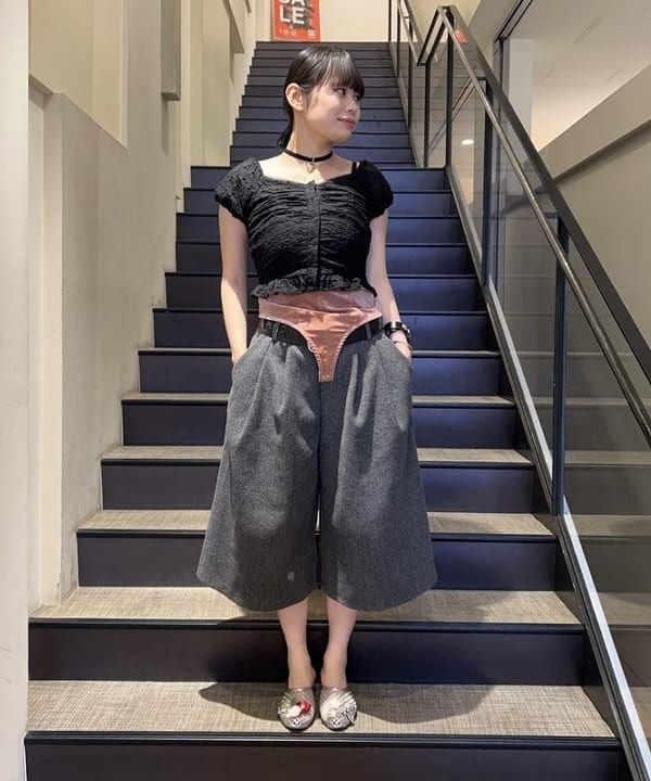 BEAMS WOMEN | 【8/6新規値下げ】レース パフスリーブ ビスチェ