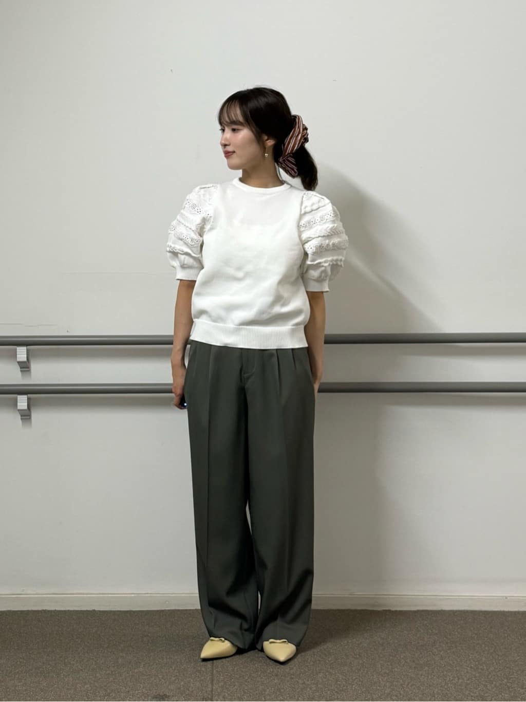 UNITED ARROWS LTD. OUTLET | レース コンビ パフ ニット