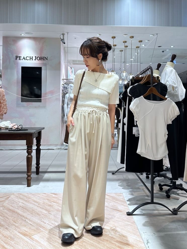 CAPRICIEUX LE'MAGE | ラップカラーリブニット | Rakuten Fashion(楽天