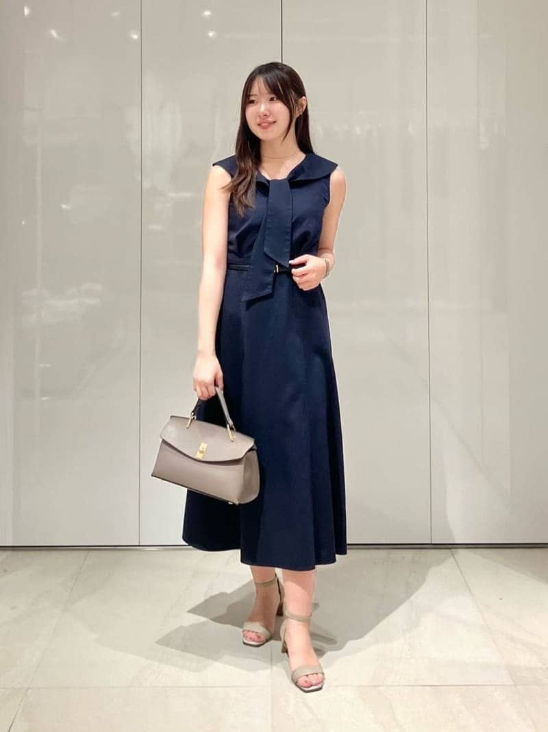 ANAYI | リヨセルポリツイルボウタイ ワンピース | Rakuten Fashion