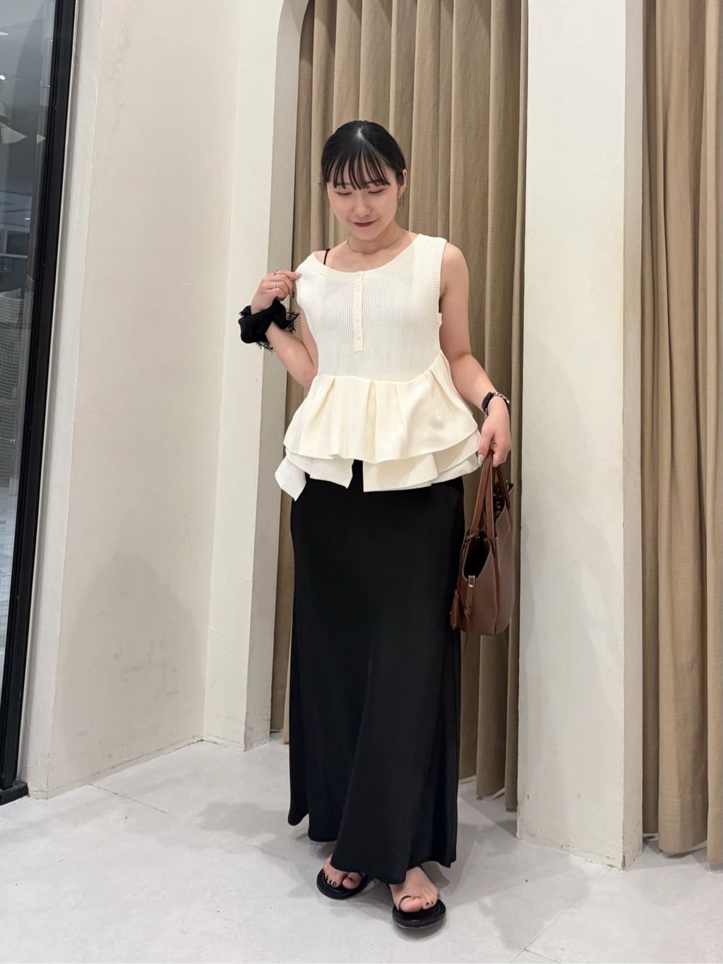 CAPRICIEUX LE'MAGE | アシメペプラムヘンリーニット | Rakuten
