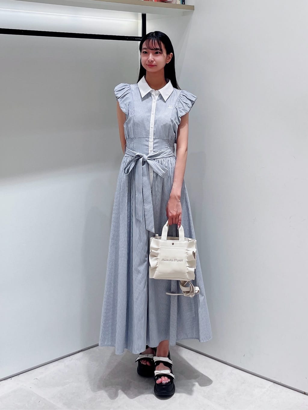 JILL by JILL STUART | 袖バルーンシャツワンピース | Rakuten Fashion