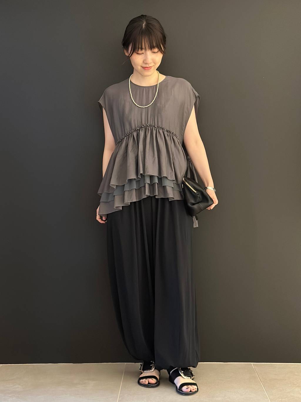 Curensology | シアーギャザーブラウス | Rakuten Fashion(楽天