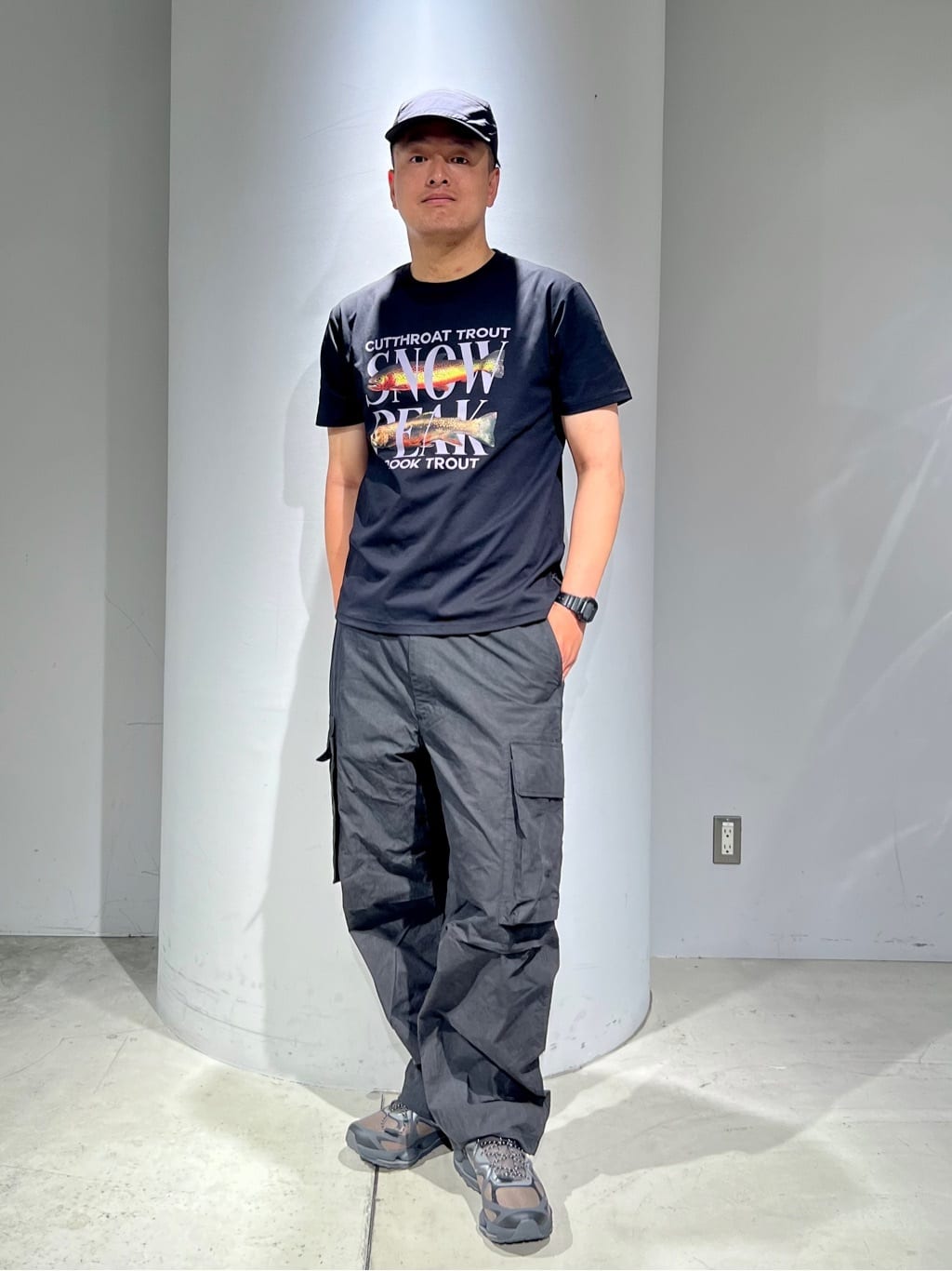 Snow PeakのFamous Trout Dry T-Shirtを使ったコーディネートを紹介します。｜Rakuten Fashion(楽天ファッション／旧楽天ブランドアベニュー)7362962
