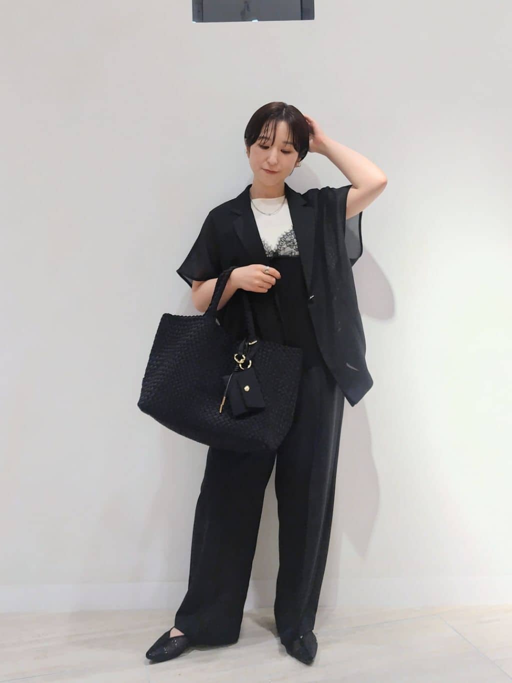 Vin | ミニポーチ付き編み込みスクエアビッグトート | Rakuten Fashion